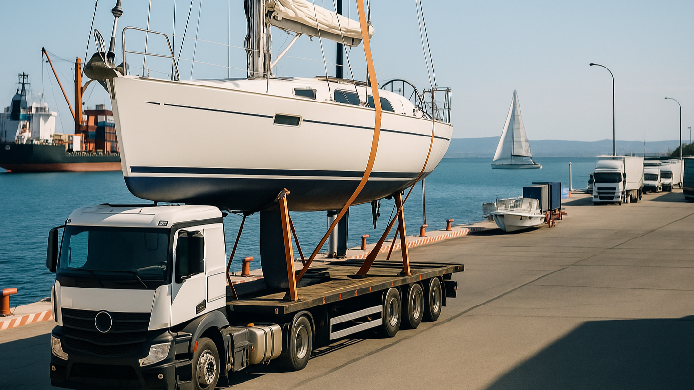 Yachttransport per Frachter, LKW oder eine Überführung auf eijge Kiel